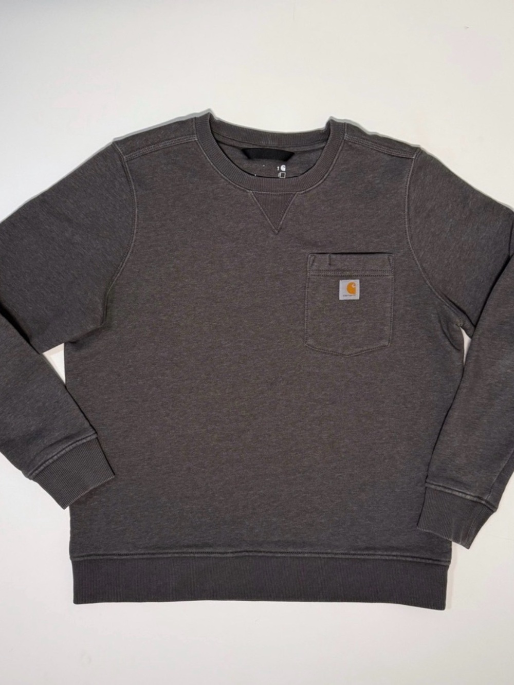 Carhartt Men’s Charcoal Crewneck Pocket Sweatshirt
